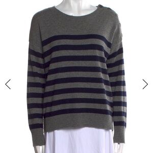 Vince 100% Cashmere Striped Sweater